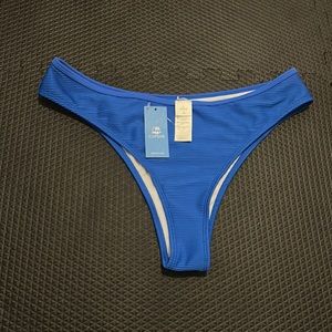 Cupshe Women’s size L bottom. Kathryn Blue Hollow Out & Mid waisted Bikini Set.